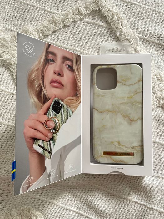 Etui na iphone 12 & 12 pro Ideal of Sweden Golden pearl marble, marmur