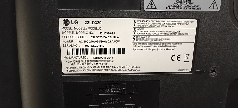 Monitor LG preto