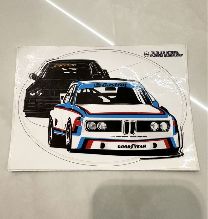 Уникальная наклейка BMW от Low