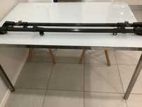 Barra tejadilho para carro 120 cm p/veículos com barras no tejadilho