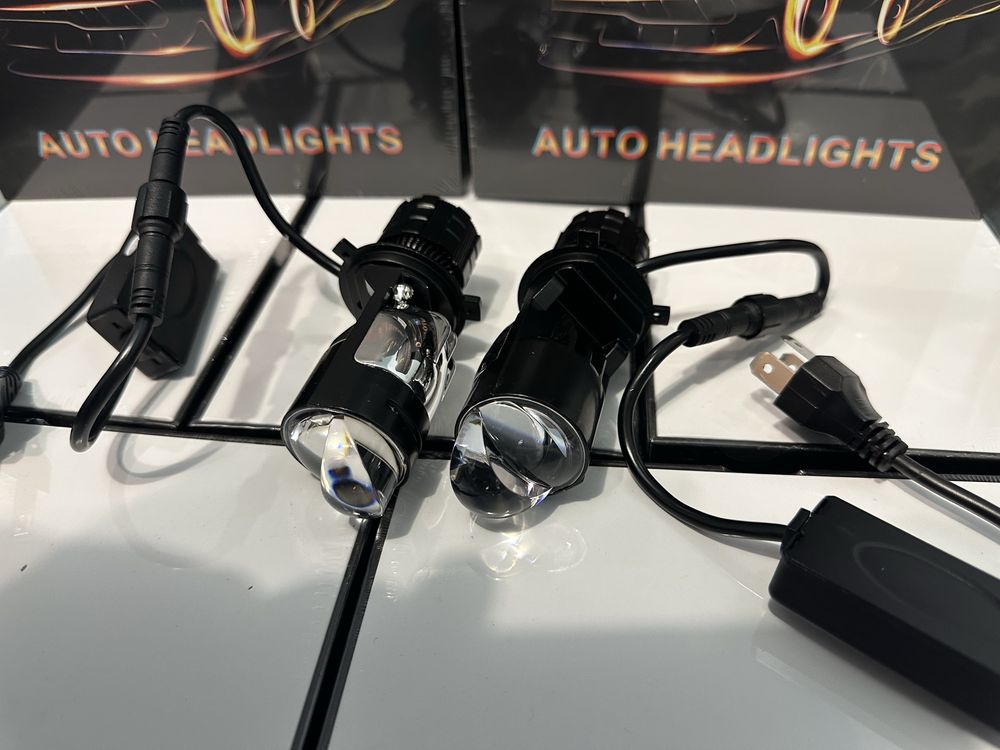 Мини Led линзы А82 H4 12-24v ЦІНА ВКАЗАНА ЗА КОМПЛЕКТ!!!