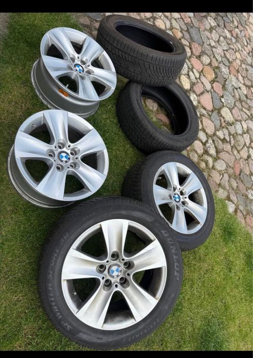 Alufelgi BMW F10 z oponami DUNLOP 225/55/r17 zimowki