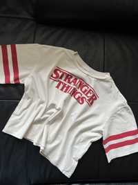 Koszulka H&M 146/152 Stranger Things bluzka krótki rękaw oversize