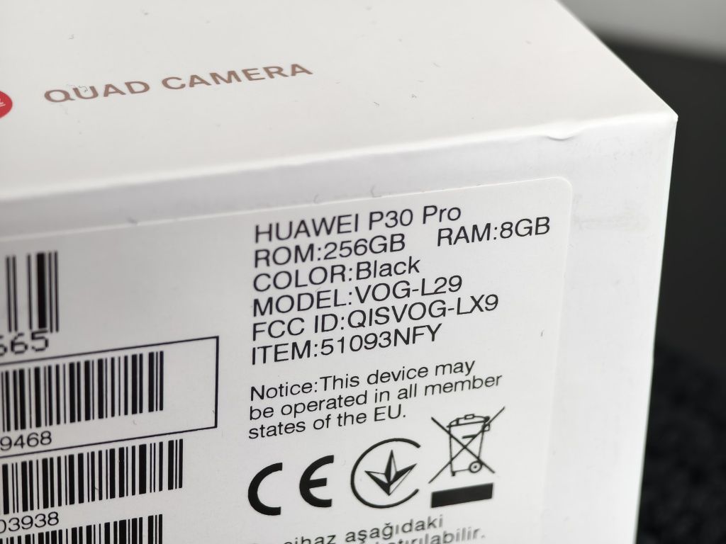 Huawei P30 Pro 256GB/8GB czarny, stan idealny!