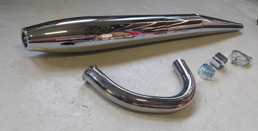 TŁUMIK Wydech MZ Trophy ES 175 250/2 CYGARO kopia DDR NOWY!