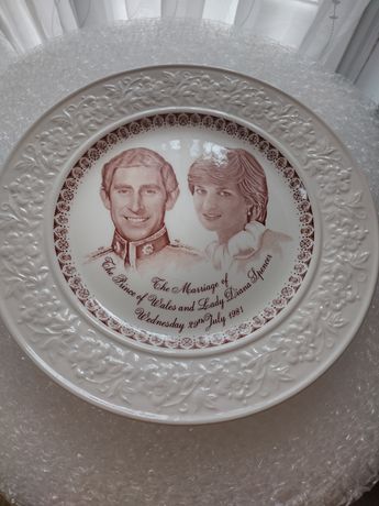 Talerz ślubny Lady Diana i książę Karol