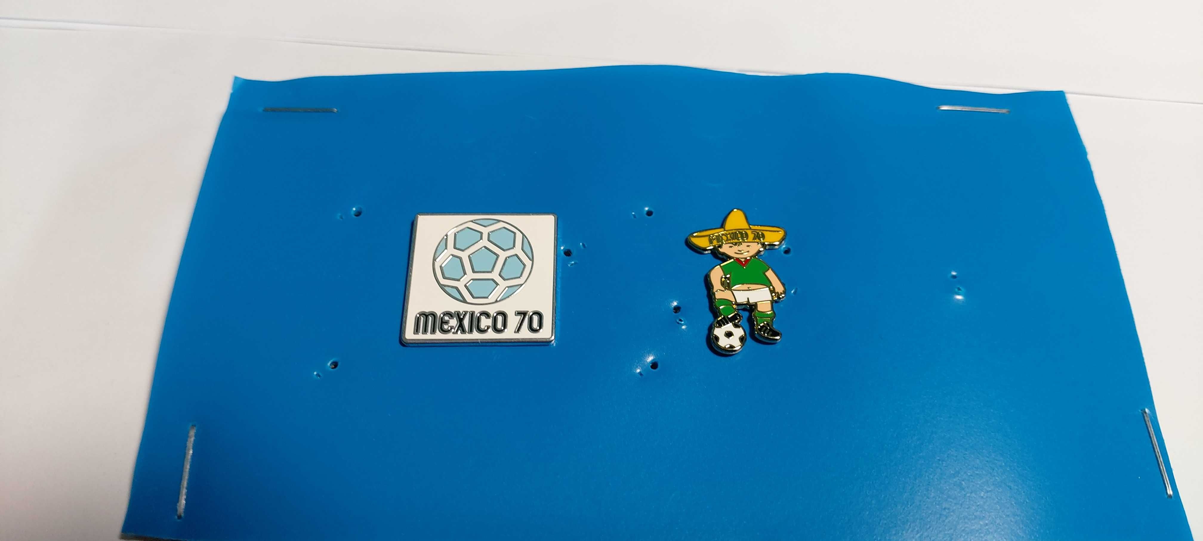 odznaki piłkarskie WORLD CUP 1970 MEKSYK zestaw