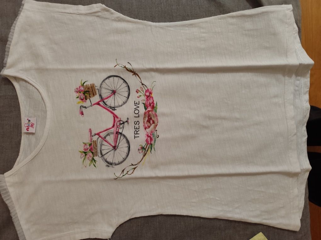 Lote 5 t-shirts menina 10 anos