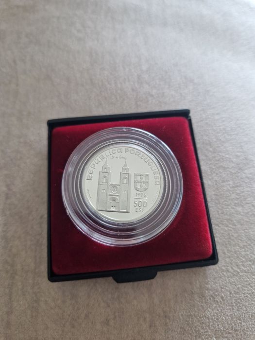 Moeda de prata Proof 500 Escudos Santo António