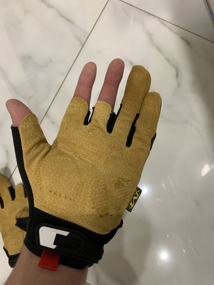 Рукавички тактичні Mechanix M-PACT®Leather fingerless framer gloves