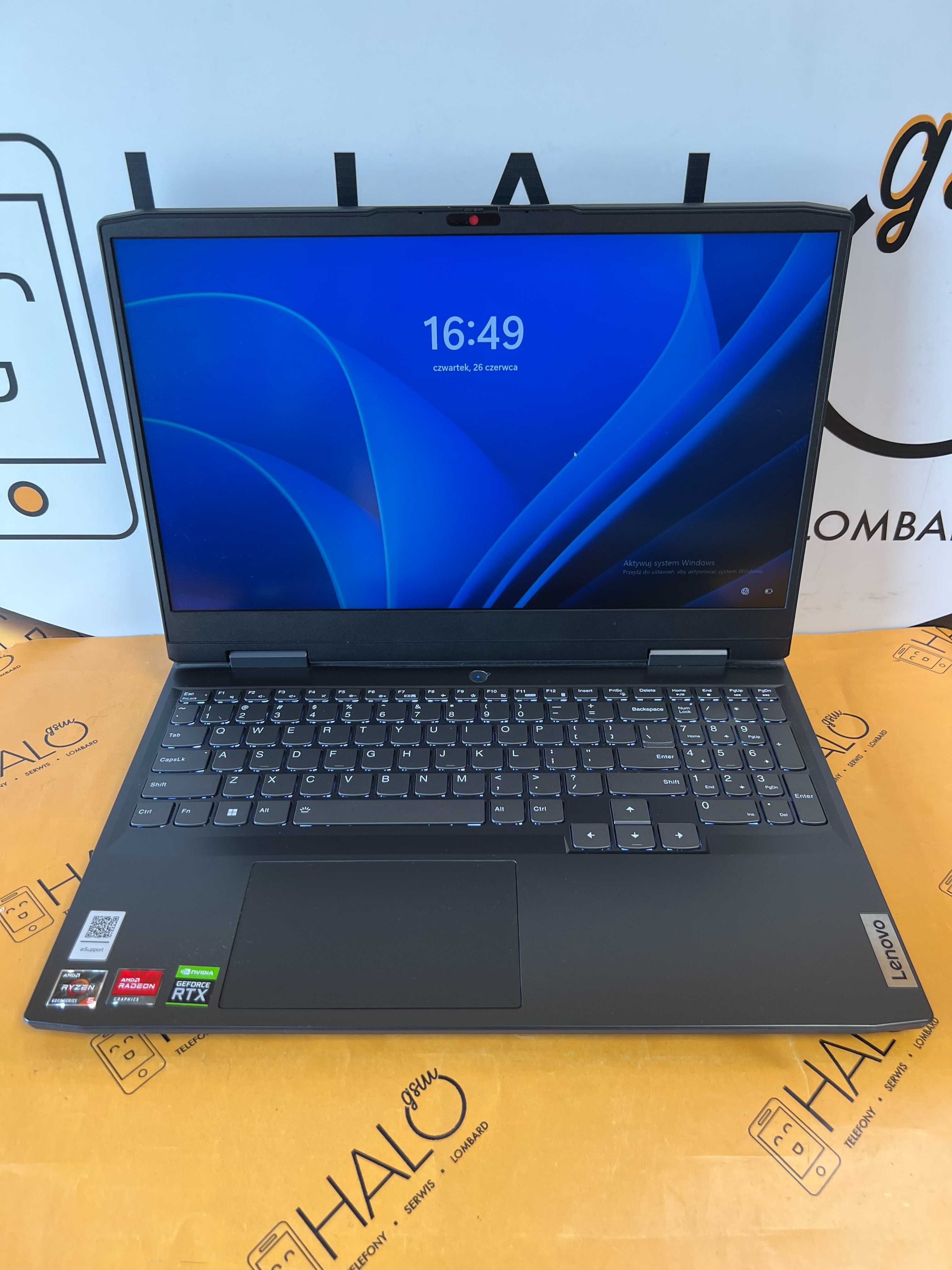 Laptop Lenovo IdeaPad Gaming 3 15ARH7 R5/16GB/RTX3050/512GB od HaloGSM