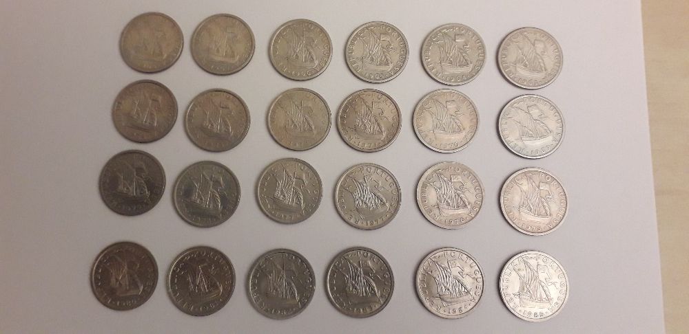 coleção completa 2,5 escudo 1963 a 1985