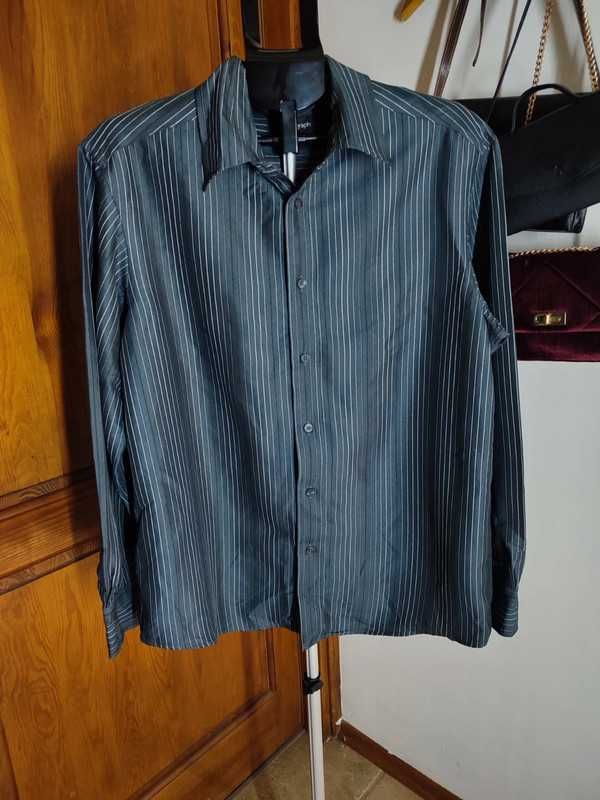 Męska koszula w paski Marks & Spencer Autograph, rozmiar L