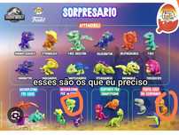 Kinder dinossauros para trocar