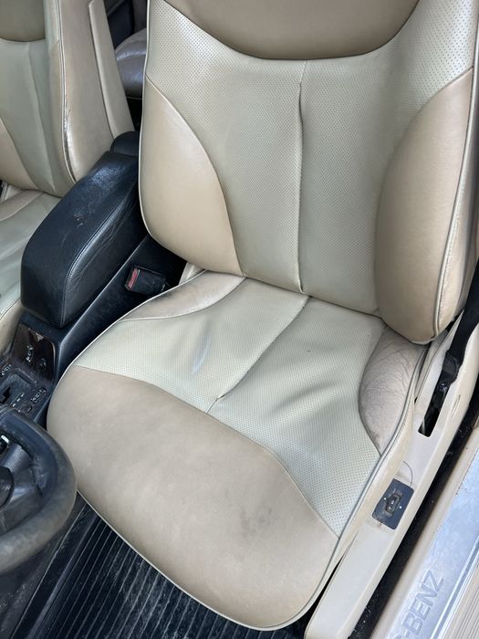 Сидіння W140 білий колір салон розбір