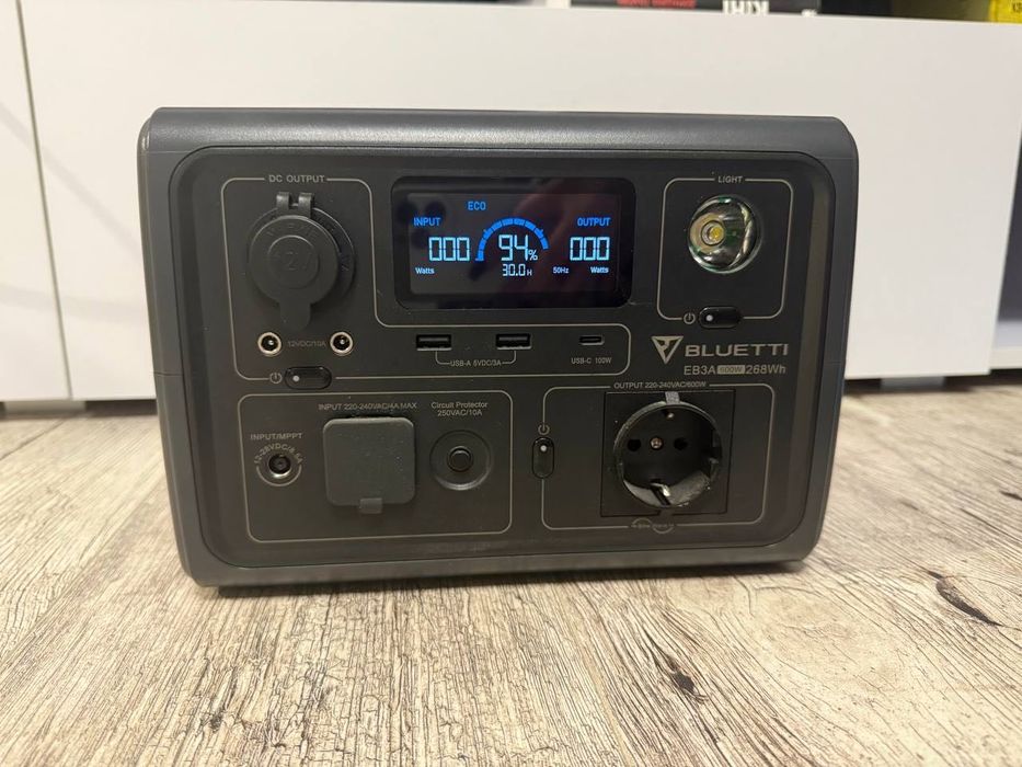 Зарядна станція Bluetti EB3A / 600 Вт / 268 Вт⋅год / LiFePO4