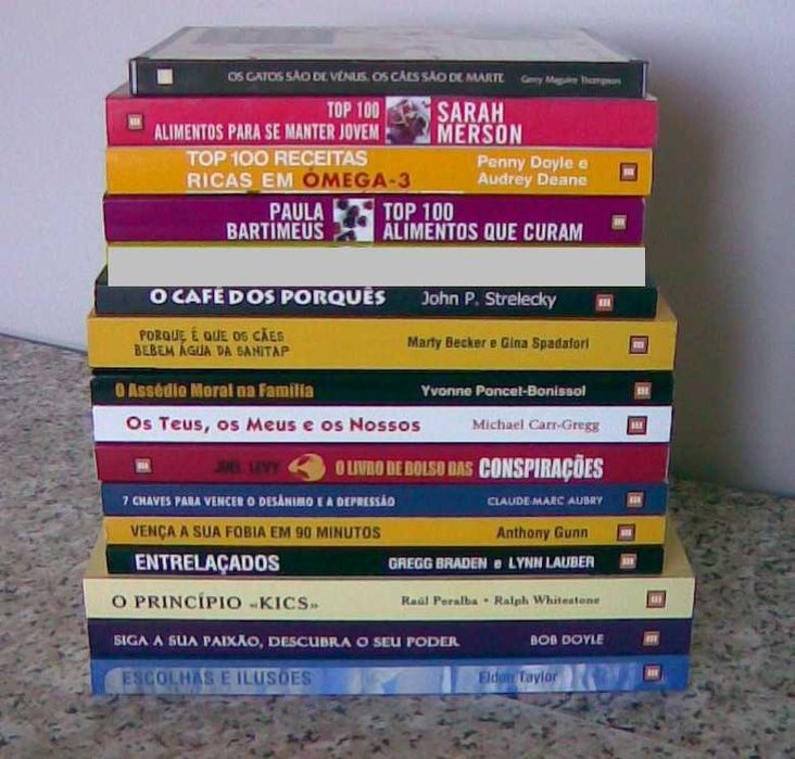 Lote com 15 livros da editora Sinais de Fogo - venda individual