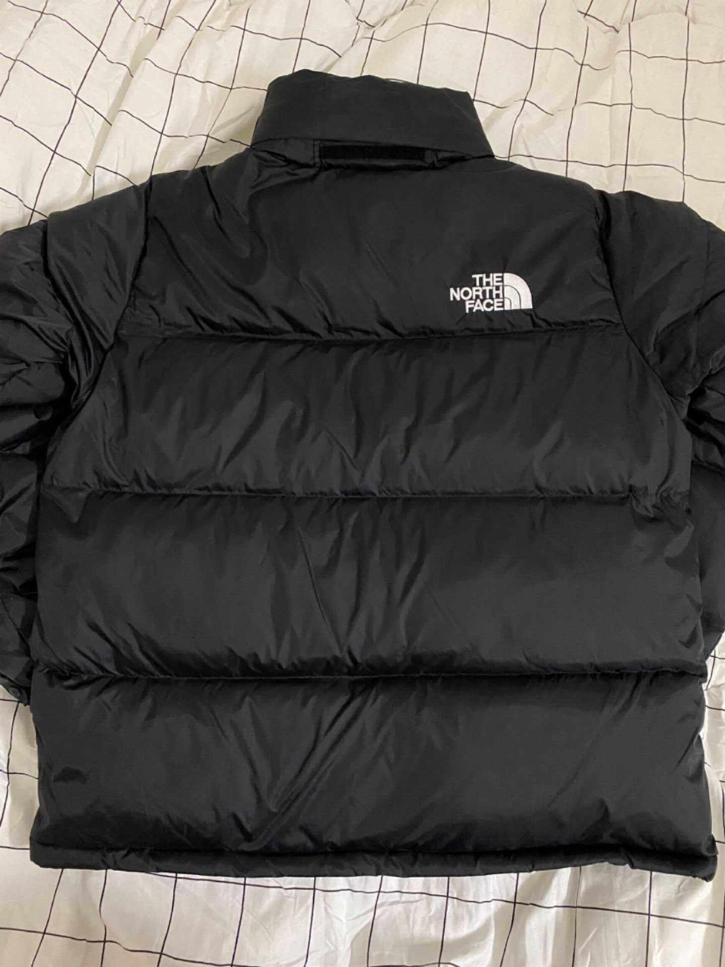 1996 Retro Nuptse 700 Fill Packable Jacket Recycled Black XS