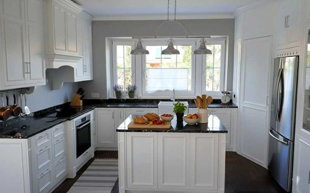 Meble kuchenne, z drewna, retro, w stylu angielskim