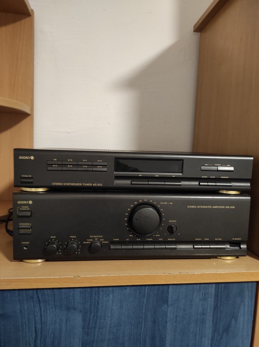 Wzmacniacz Diora WS 504+AS 502 wieża altus 110
