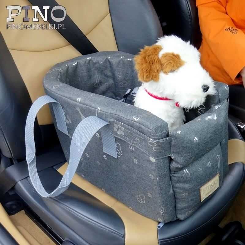 Transporter samochodowy dla psa nosidełko torba podróżna PINO w łapki