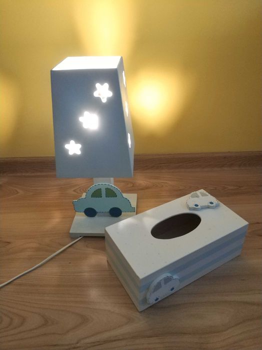 Lampka nocna dla dziecka, pojemnika na husteczki