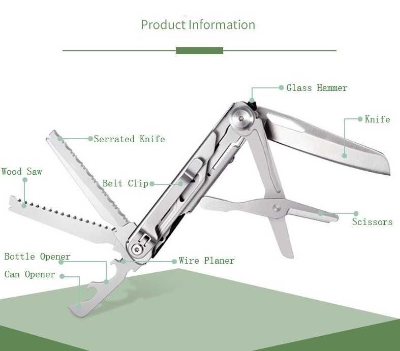 Мультитул 8 in 1 Daicamping Leatherman Victorinox Gerber SOG Nextool