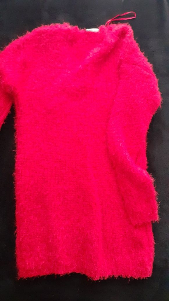 Sweter damski czerwony L