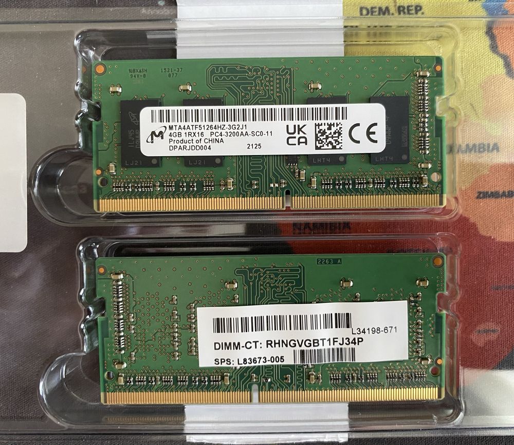 Micron SODIMM DDR4 2x4Gb 3200MHz