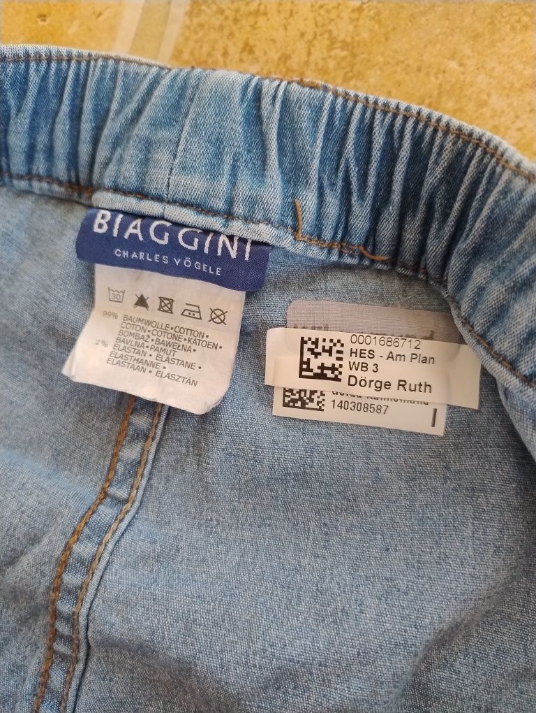 Spodnie 38 legginsy jeans bawełna