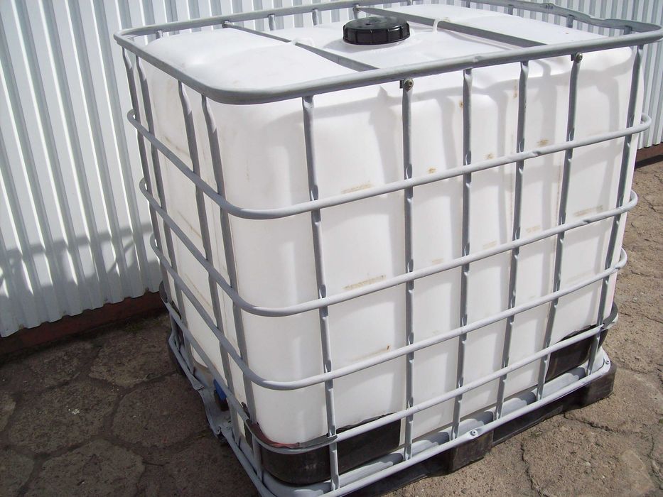 MAUZER zbiornik 1000L czysty zbiornik na wodę beczka na palecie transp