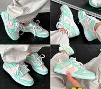 Женские кроссовки Nike Dunk Low Mint Pink 36-41 найк Хит!