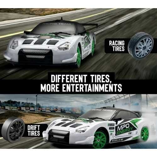 Racent model samochodu Drift King biały 1/24 4wd - silnik szczotkowy