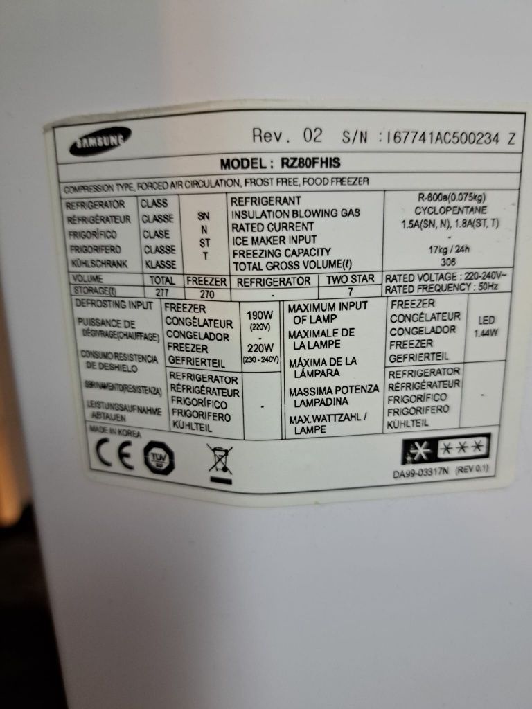 Lodówka Samsumg RR82PHIS