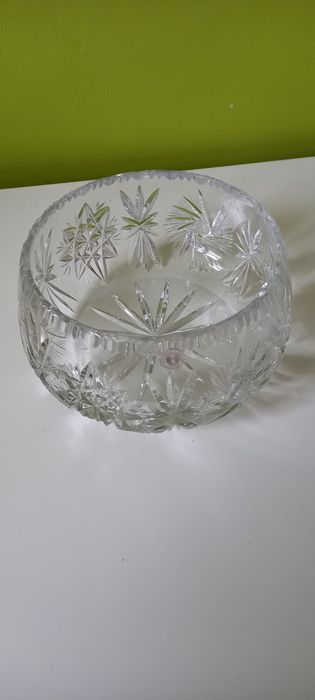 Kryształowa misa Huta Irena vintage