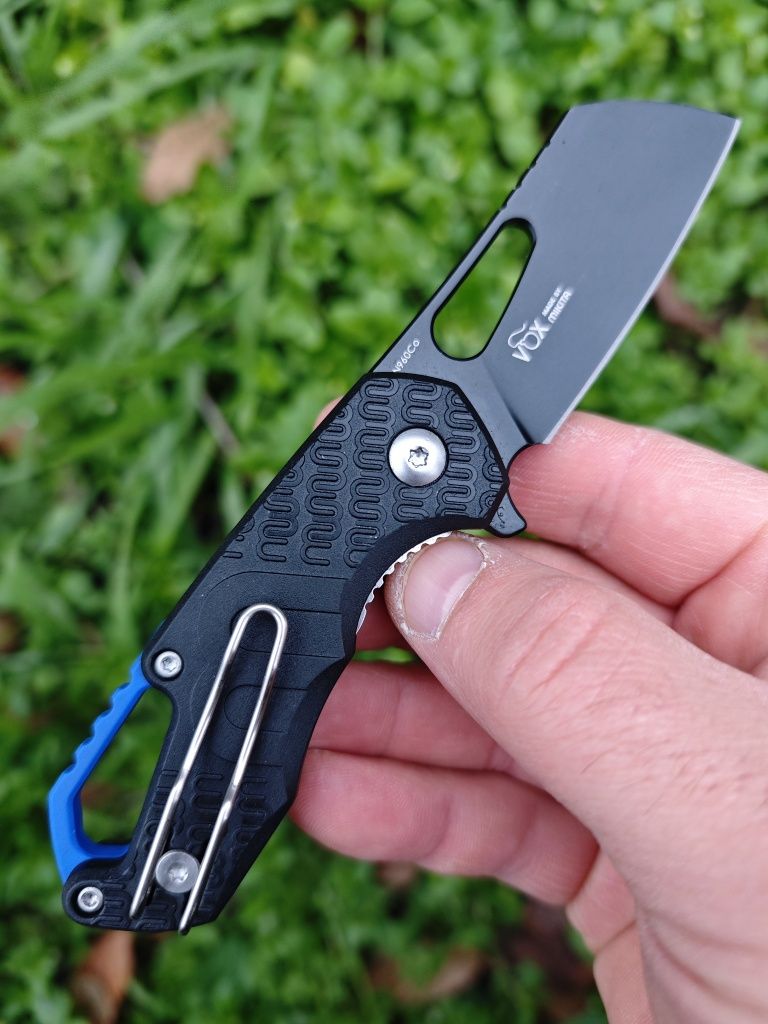 МКМ Isonzo Hawkbill blue FRN, мини нож , яркий брелоки edc
