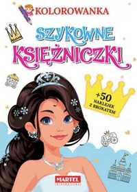 Kolorowanka z naklejkami Szykowne księżniczki - praca zbiorowa