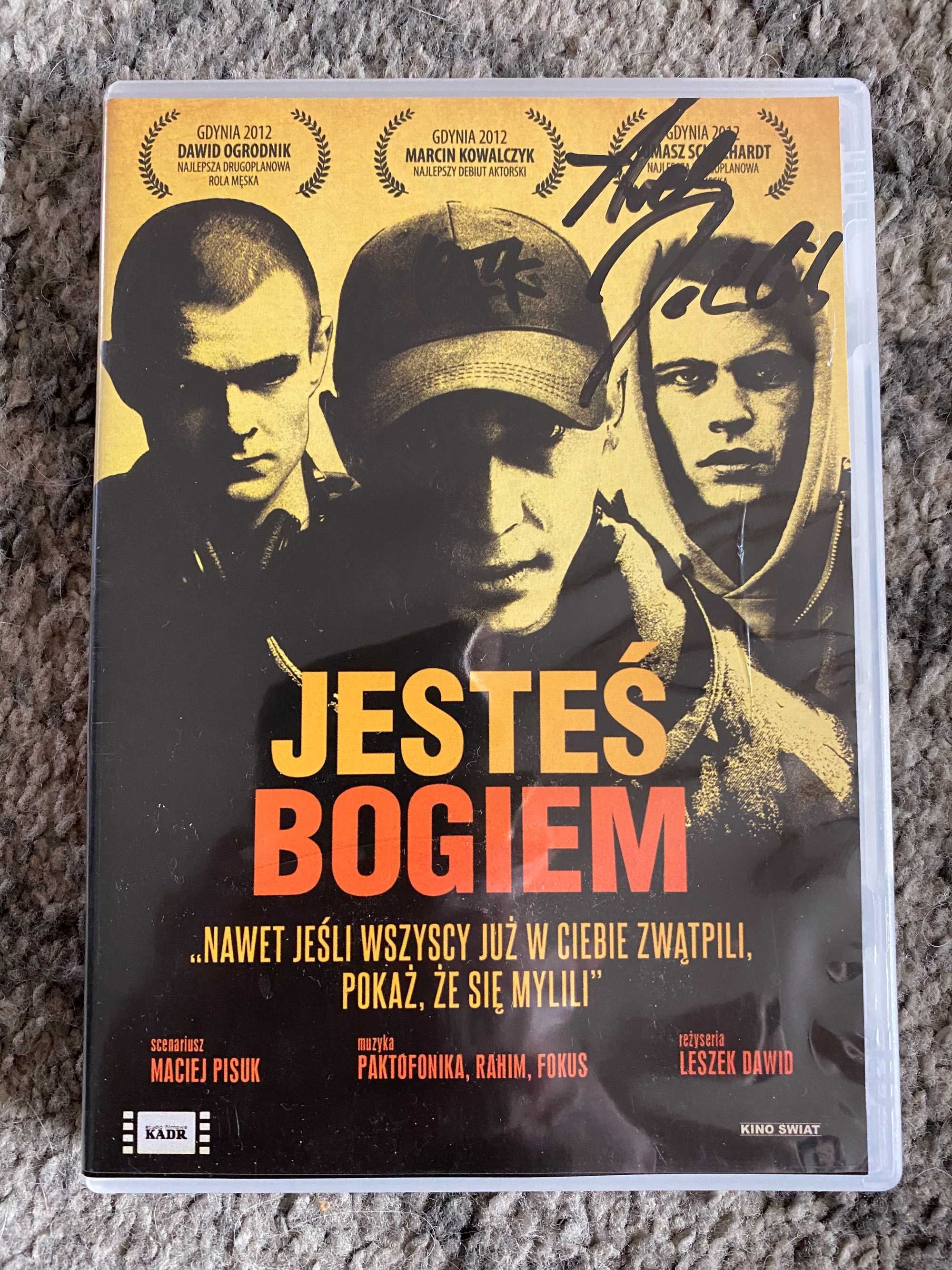 Film DVD „Jesteś Bogiem” - Arkadiusz Jakubik - autograf