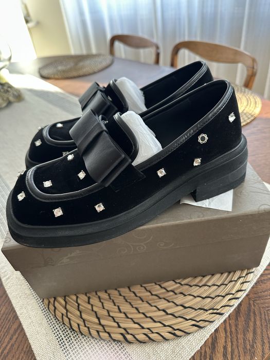 Czarne mokasyny TUFFONI r.39 bdb