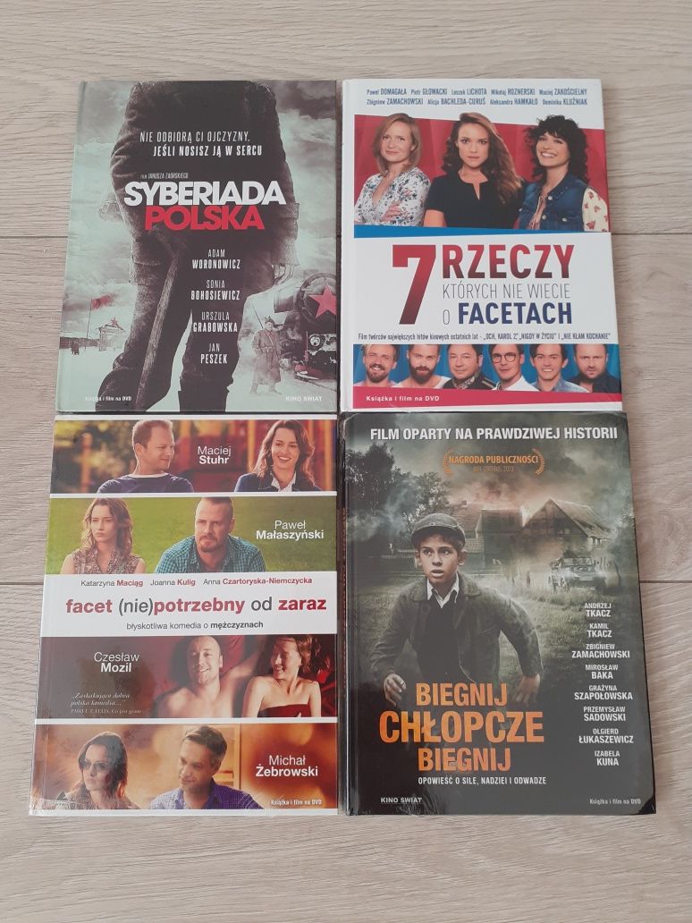 Film DVD z książką 4szt