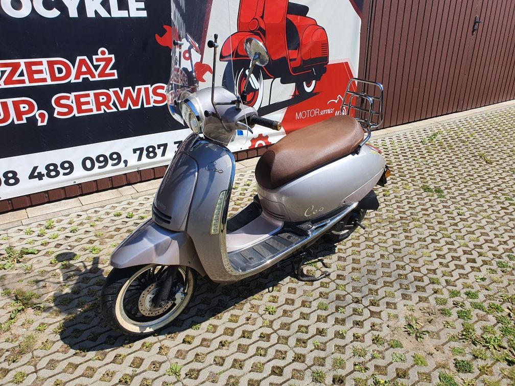 Skuter RETRO HIMOTO CEO 50 4T w bardzo dobrym stanie TRANSPORT RATY