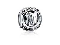 Srebrna Przywieszka Charms Litera Literka M Qs0864Rh
