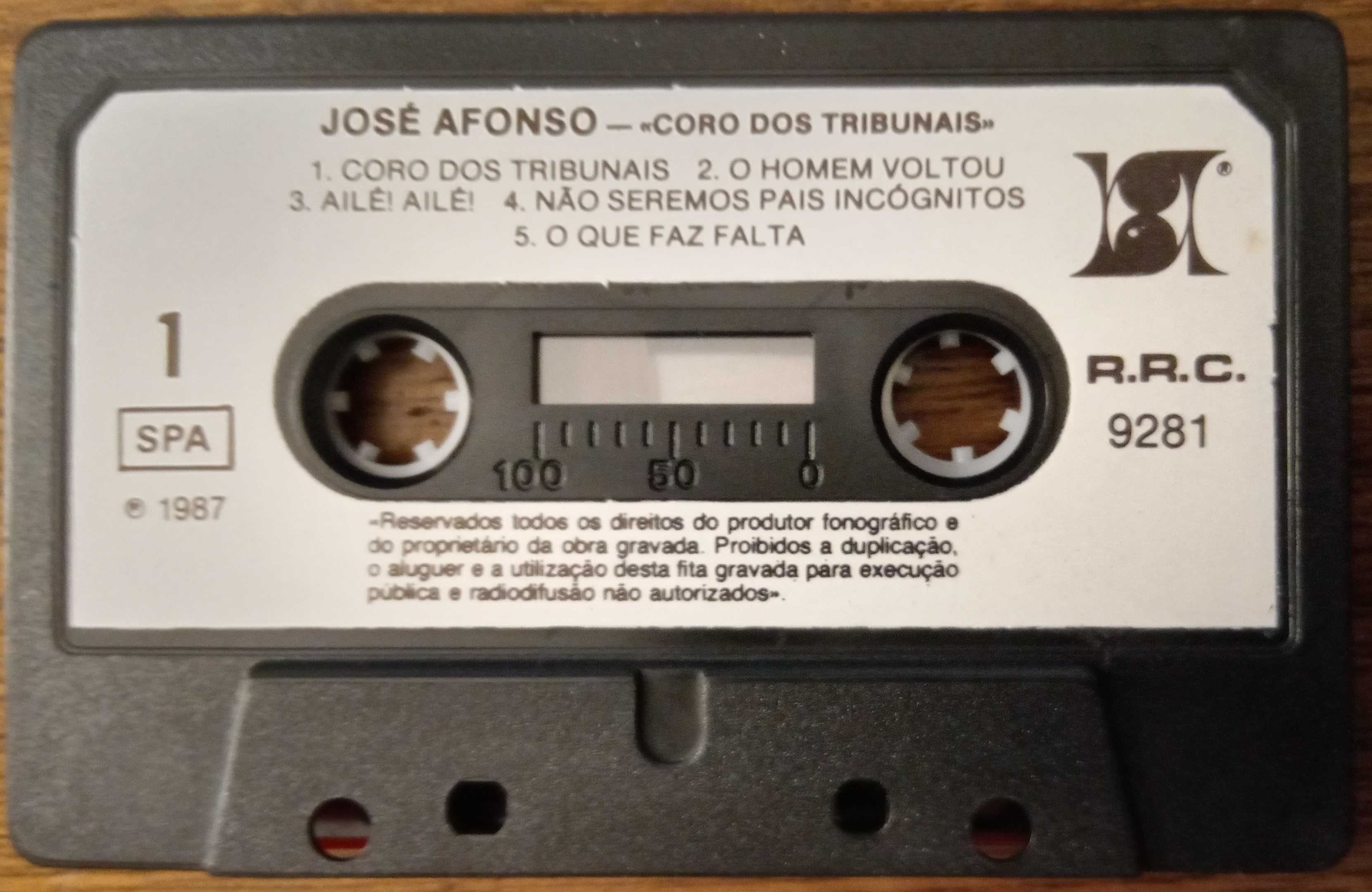 José Afonso	- - - - -		Coro dos Tribunais	- - - - -	K7