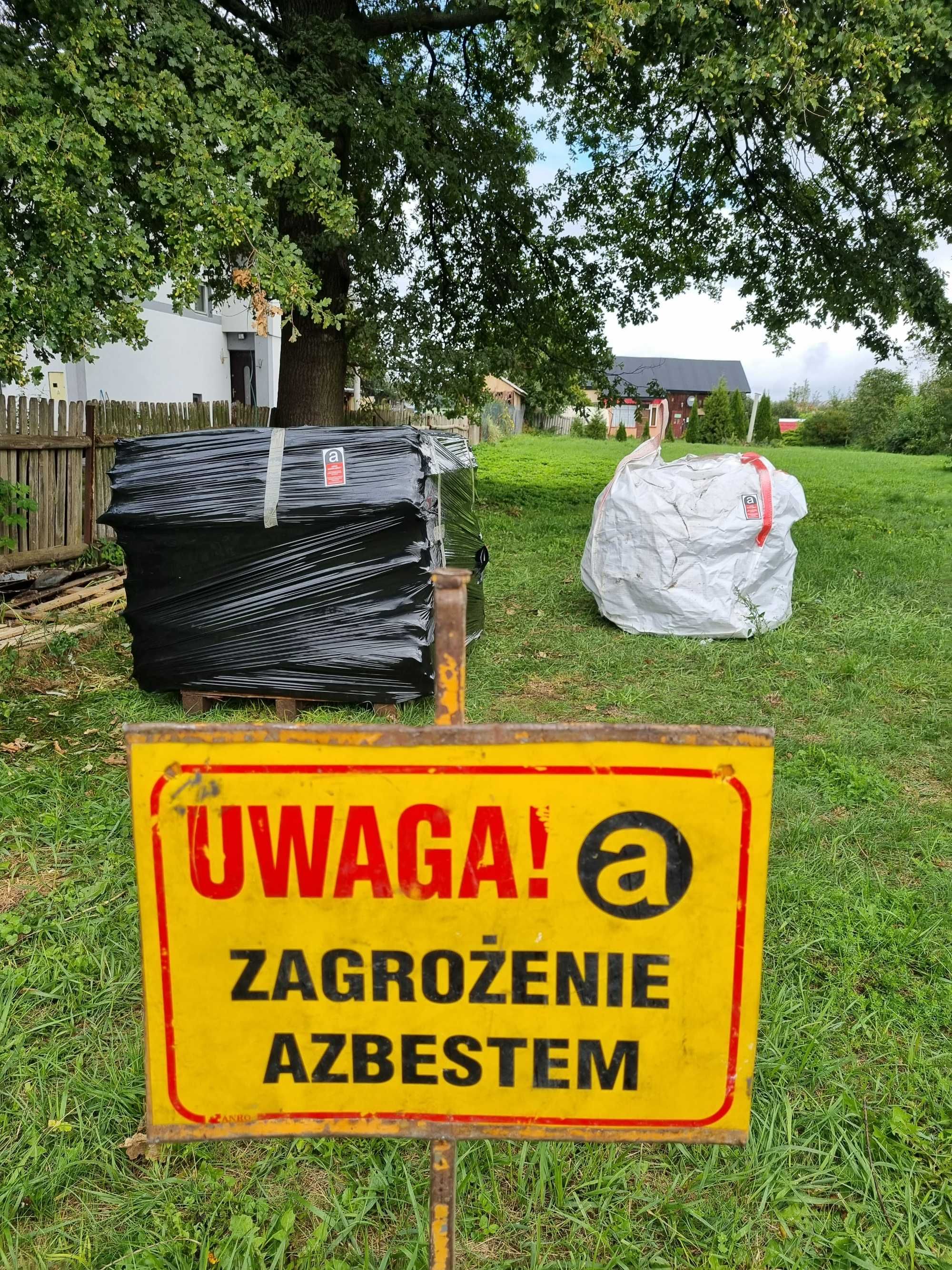 Odbiór, utylizacja płyt eternitowych zawierających azbest