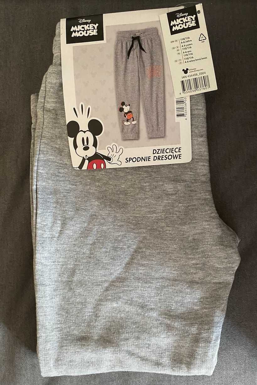 NOWE Spodnie dresowe Mickey 110/116