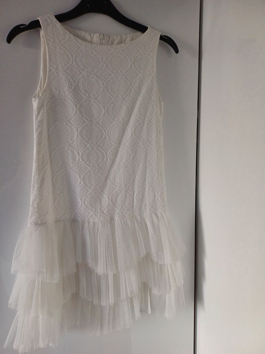 Sukienka  biała,komunia rozmiar 146