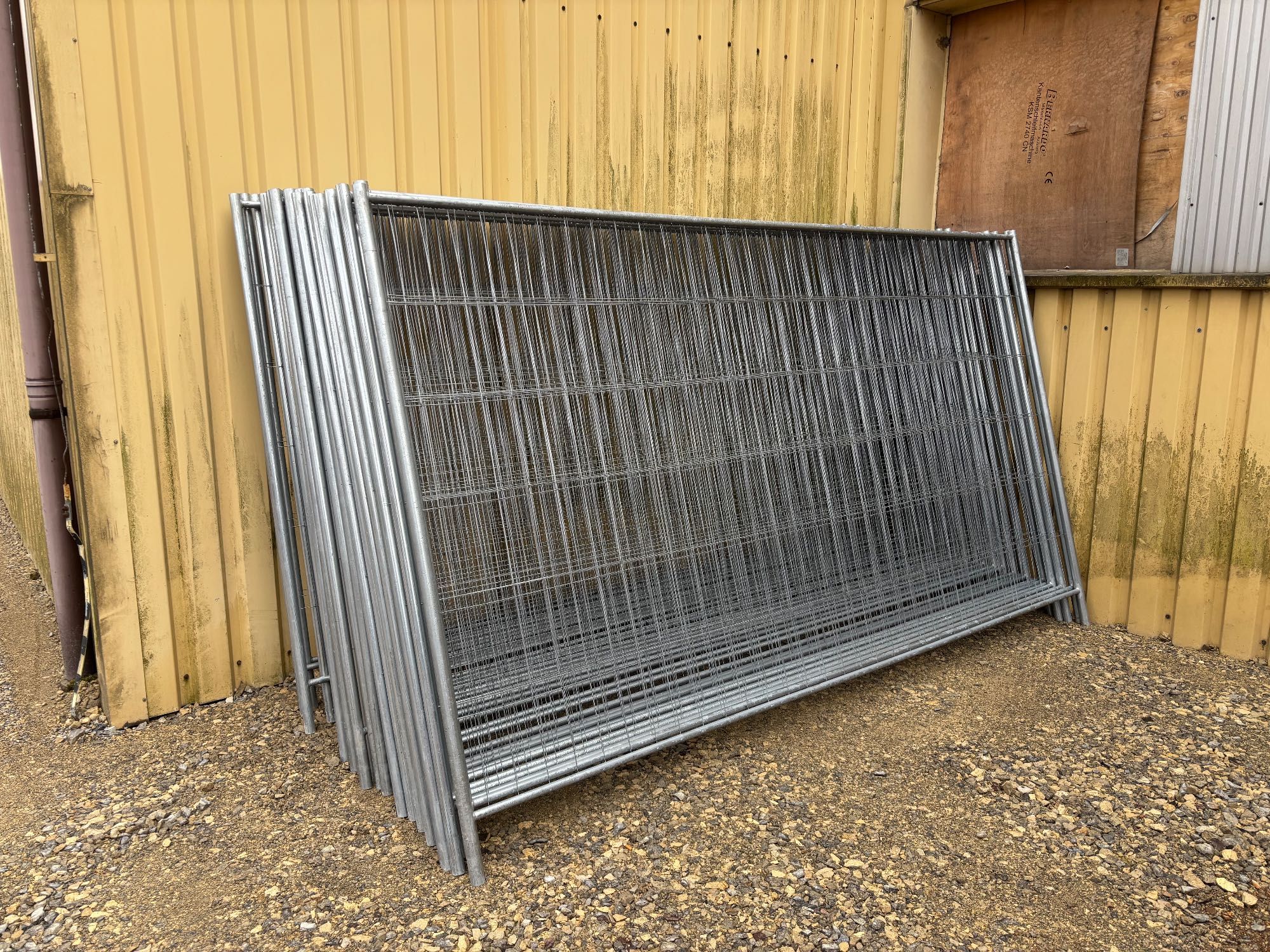 Ogrodzenie tymczasowe budowlane 50 mb komplet panel ażurowy