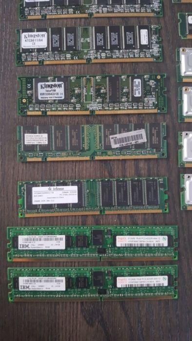 Części komputerowe - ram, karta sieciowa