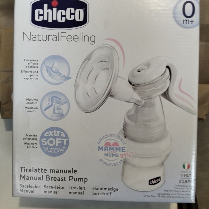 Bomba de extração de leite manual da marca Chicco