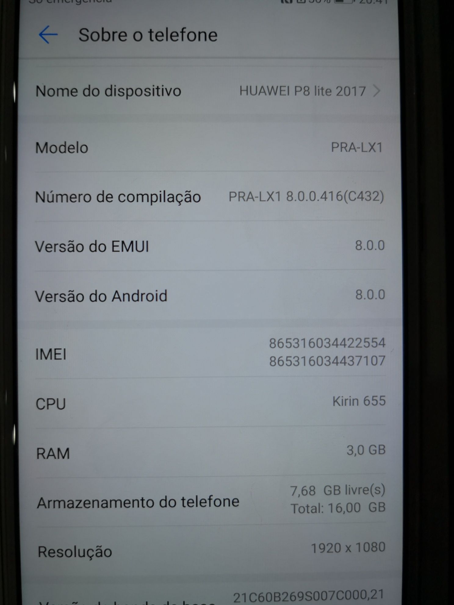 Sem software Huawei P8 Lite sem software